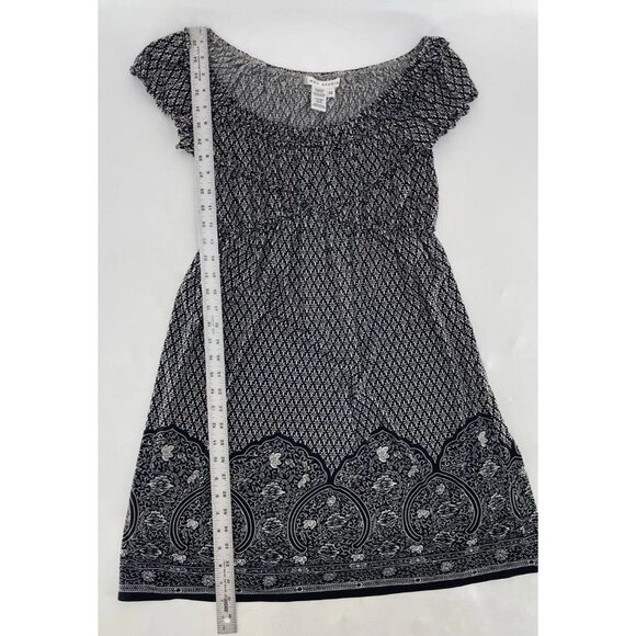 Max Edition Women's Babydoll Liquid Knit Scoop-Neck Short Sleeve Dress XS Boho - Picture 8 of 11